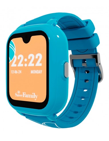 SaveFamily : Iconic Plus 2 4,52 cm (1.78") 40 mm Digital Pantalla táctil 4G Azul Wifi GPS (satélite)