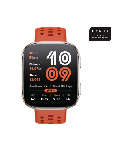 Amazfit : Bip 6 Red 5 cm (1.97") AMOLED Digital 390 x 450 Pixeles Pantalla táctil Oro GPS (satélite)