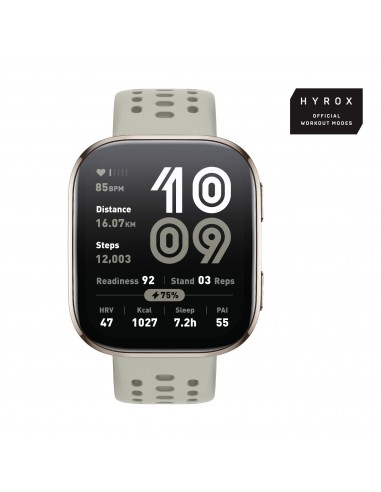 Amazfit : Bip 6 Stone 5 cm (1.97") AMOLED Digital 390 x 450 Pixeles Pantalla táctil Oro GPS (satélite)