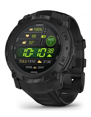 Garmin : Instinct 3 Tactical Edition 3,3 cm (1.3") AMOLED 50 mm Digital 416 x 416 Pixeles Negro GPS (satélite)