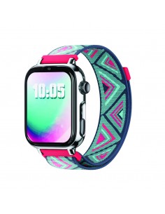 SaveFamily : 8436628090055 Relojes inteligentes y deportivos 5,08 cm (2") AMOLED 20 mm Digital Pantalla táctil Plata