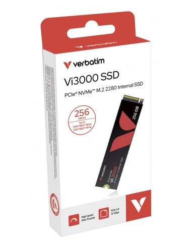 Verbatim : Vi3000 256 GB M.2 PCI Express 3.0 NVMe