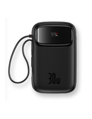 Baseus : Qpow 2 Polímero de litio 10000 mAh Negro