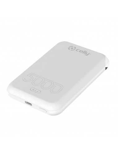 Celly : MAGPB5000EVOWH batería externa 5000 mAh Cargador inalámbrico Blanco