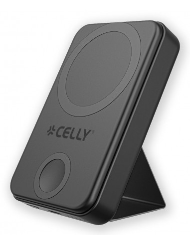 Celly : MAGPBW10000BK batería externa 10000 mAh Cargador inalámbrico Negro
