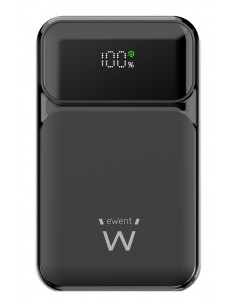 Ewent : Power Bank de 65W y 20,000 mAh  Batería Externa de Carga Rápida con Entrada y Salida USB-C