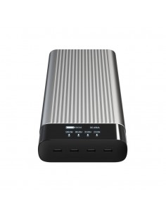 HYPER : HJ245B batería externa 27000 mAh Plata