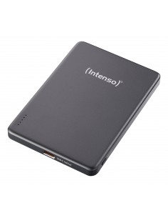 Intenso : Batería Externa Magnética MW5000 5000 mAh  Compatible con MagSafe, Carga Inalámbrica 15W, USB-C PD 20W, Delgada y Com