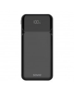 Savio : BA-08 batería externa Polímero de litio 1000 mAh Negro