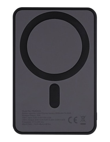 T'nB : PBUMAG5 batería externa 5000 mAh Cargador inalámbrico Negro