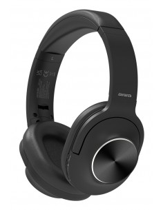Aiwa : HST-220BT auricular y casco Auriculares Inalámbrico y alámbrico Diadema Llamadas/Música USB Tipo C Bluetooth Negro