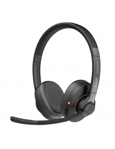 Axtel : Pro BT duo Auriculares Inalámbrico Diadema Oficina/Centro de llamadas USB Tipo C Bluetooth Negro, Naranja