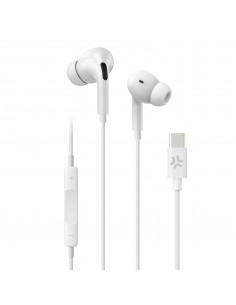 Celly : UP1200TYPECWH auricular y casco Auriculares Alámbrico Dentro de oído Llamadas/Música USB Tipo C Blanco