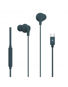 Celly : UP1600TYPECBL auricular y casco Auriculares Alámbrico Dentro de oído Llamadas/Música USB Tipo C Azul