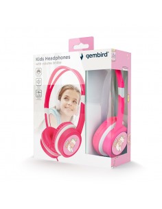 Gembird : MHP-JR-PK auricular y casco Auriculares Alámbrico Diadema Música Rosa