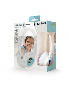 Gembird : MHP-JR-W auricular y casco Auriculares Alámbrico Diadema Música Blanco