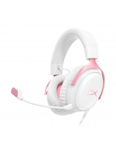 HyperX : Cloud III - Auriculares gaming (blancos/rosas)