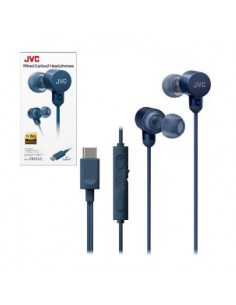 JVC : HAFR29UCA auricular y casco Auriculares Alámbrico Dentro de oído Llamadas/Música USB Tipo C Azul