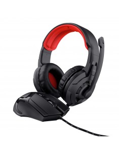 Trust : 24761 auricular y casco Auriculares Alámbrico Diadema Juego Negro, Rojo