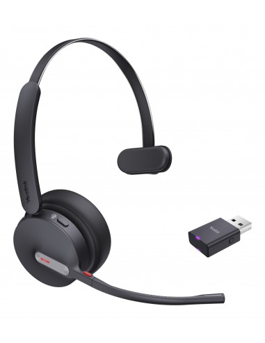 Yealink : WH64 Hybrid Mono Teams Auriculares Inalámbrico Diadema Oficina/Centro de llamadas MicroUSB Bluetooth Negro