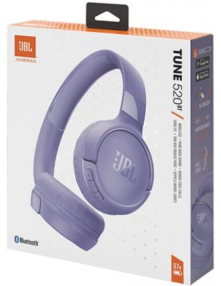 JBL : Manos libres Bluetooth Tune 520 - violeta (blíster)