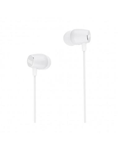 Aiwa : ESTM-30WT auricular y casco Auriculares Alámbrico Dentro de oído Llamadas/Música/Deporte/Uso diario Blanco