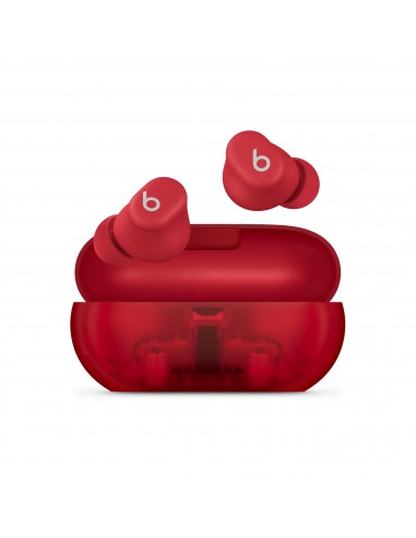 Apple : Beats Solo Buds - Auriculares de tapón True Wireless - Rojo transparente