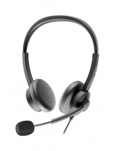 Axtel : AXH-ACEUCD auricular y casco Auriculares Alámbrico Diadema Oficina/Centro de llamadas USB Type-C / USB Type-A Negro