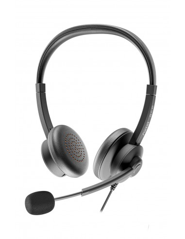 Axtel : AXH-ACEUCD auricular y casco Auriculares Alámbrico Diadema Oficina/Centro de llamadas USB Type-C / USB Type-A Negro