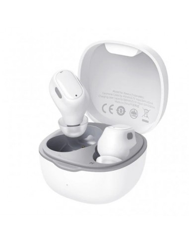 Baseus : WM01 Auriculares Inalámbrico Dentro de oído Llamadas/Música USB Tipo C Bluetooth Blanco
