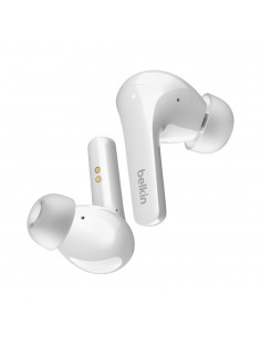 Belkin : SOUNDFORM Flow Auriculares Inalámbrico Dentro de oído Llamadas/Música USB Tipo C Bluetooth Blanco