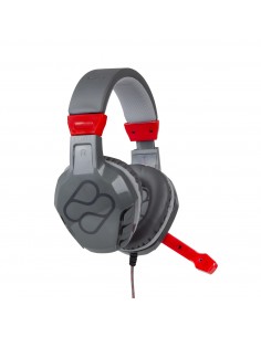 Blade Gaming : Samus Auriculares Alámbrico Diadema Juego Negro, Gris, Rojo