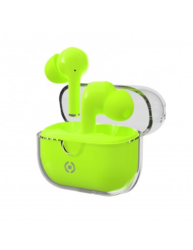 Celly : CLEAR Auriculares True Wireless Stereo (TWS) Dentro de oído Llamadas/Música USB Tipo C Bluetooth Verde