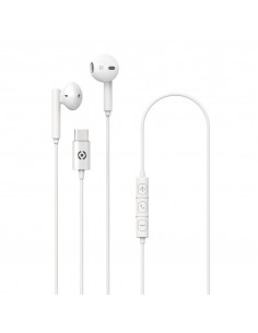 Celly : UP1100TYPECWH auricular y casco Auriculares Alámbrico Dentro de oído Llamadas/Música USB Tipo C Blanco