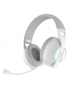 CoolBox : GAMING AURICULARES CON MICRO WB01 RF+BT+3.5 BLANCO PC/CONSOLAS