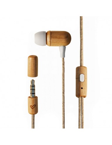 Energy Sistem : Eco Cherry Wood Auriculares Alámbrico Dentro de oído Música Madera