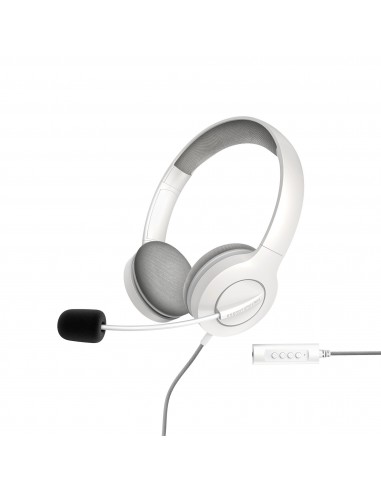 Energy Sistem : 452156 auricular y casco Auriculares Alámbrico Diadema Llamadas/Música USB tipo A Blanco
