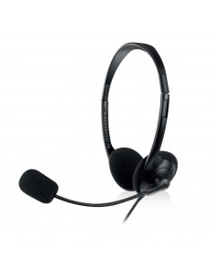 Ewent : EW3568 auricular y casco Auriculares Alámbrico Diadema Calls/Music USB tipo A Negro