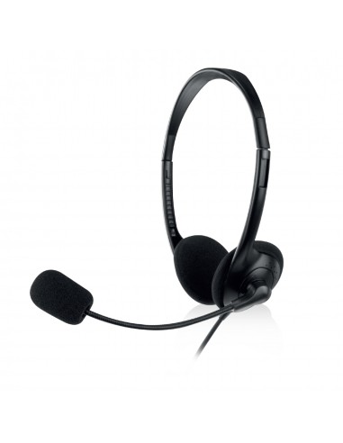 Ewent : EW3568 auricular y casco Auriculares Alámbrico Diadema Calls/Music USB tipo A Negro