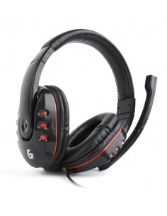 Gembird : GHS-402 auricular y casco Auriculares Alámbrico Diadema Juego Negro