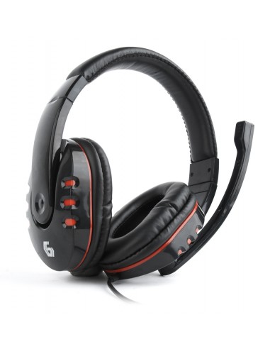 Gembird : GHS-402 auricular y casco Auriculares Alámbrico Diadema Juego Negro