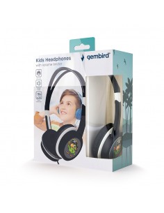 Gembird : MHP-JR-BK auricular y casco Auriculares Alámbrico Diadema Música Negro