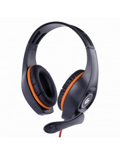 Gembird : GHS-05-O auricular y casco Auriculares Alámbrico Diadema Juego Negro, Naranja