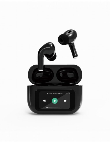 Gembird : GMB Audio TWS-LCD-ANC-01-BK auricular y casco Auriculares Inalámbrico Dentro de oído Llamadas/Música USB Tipo C Blueto