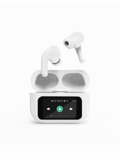 Gembird : GMB Audio TWS-LCD-ANC-01-W auricular y casco Auriculares Inalámbrico Dentro de oído Llamadas/Música USB Tipo C Bluetoo