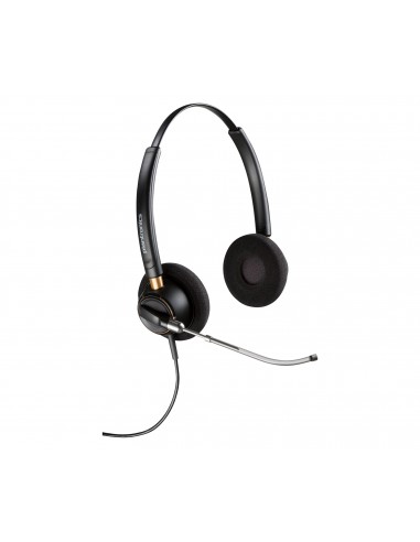 HP Poly : Auriculares binaurales Poly EncorePro 520V con tubo de voz y desconexión rápida