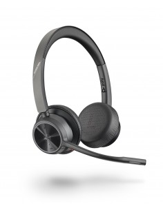 HP Poly : Voyager 4320 UC Auriculares Inalámbrico Diadema Oficina/Centro de llamadas USB tipo A Bluetooth Negro