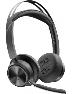 HP Poly : Voyager Focus 2 UC Auriculares Inalámbrico y alámbrico Diadema Oficina/Centro de llamadas USB tipo A Bluetooth Negro