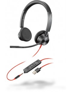 HP Poly : 3325 Auriculares Alámbrico Diadema Llamadas/Música USB tipo A Negro