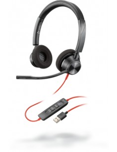 HP Poly : 3320 Auriculares Alámbrico Diadema Llamadas/Música USB tipo A Negro
